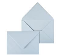 Netuno 50 sobres grandes de color azul pastel C5 162 x 229 mm 120g solapa en pico engomada sobres elegantes para tarjetas de felicitación invitaciones bodas A5 carta empresa folletos menú bonos