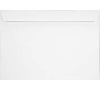 Netuno 50 sobres grandes de color blanco C4 229 x 324 mm 120 g Olin solapa autoadhesiva recta sin ventana para invitaciones tarjetas de felicitación certificado cumpleaños diplomas foto vales menú