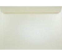 Netuno 50 sobres grandes nacarados crema C4 229 x 324 mm 120 g Majestic Candlelight Cream solapa recta autoadhesiva sin ventana para certificados contratos invitaciones tarjetas bodas vales folletos