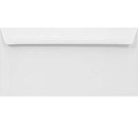 Netuno 50 sobres largos de color blanco DL 110x220 mm 100g Lessebo Smooth White solapa recta autoadhesiva sin ventana sobres elegantes lisos para invitaciones tarjetas bodas facturas bautizo