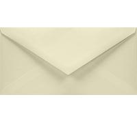 Netuno 50 sobres largos suaves de marfil DL 110 x 220 mm 120 g Aster Smooth Ivory solapa en pico engomada sin ventana sobres elegantes para invitaciones bodas tarjetas folletos vales facturas volantes