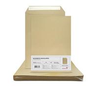 Netuno 50 sobres marrón B4 250 x 353 mm 100 g papel kraft sin ventana solapa recta cierre autoadhesivo para documentos contratos y facturas