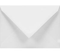 Netuno 50 sobres suaves de blanco C6 114 x 164 mm 120 g Aster Smooth White solapa en pico engomada sin ventana sobres elegantes para invitaciones bodas tarjetas folletos cupones vales Navidad volantes
