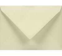 Netuno 50 sobres suaves de marfil C6 114 x 164 mm 120 g Aster Smooth Ivory solapa en pico engomada sin ventana sobres elegantes para invitaciones bodas tarjetas folletos cupones vales volantes
