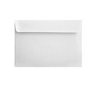 Netuno 500 sobres grandes acanalados blancos C5 162 x 229 mm 120 g Aster Laid White solapa recta autoadhesiva sin ventana sobres elegantes con textura estriada para invitaciones tarjetas bodas