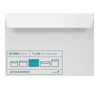 Netuno 500 sobres grandes blancos C5 162 x 229 mm 120 g Amber Business con solapa recta autoadhesiva sin ventana sobres de negocios imprimibles para invitaciones bodas tarjetas vales folletos diplomas