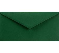 Netuno 500 sobres largos de color verde oscuro DL 110 x 220 mm 115g Sirio Color Foglia solapa en punta engomada sin ventana para invitaciones Navidad tarjeta de felicitación bodas carta factura vales