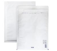 Netuno 50x sobres acolchados con burbujas de aire blancos DIN 20/K 370x480mm sobres de burbuja de aire autosellados reciclables resistentes al desgarro bolsa embalaje envíos postales tránsito ropas