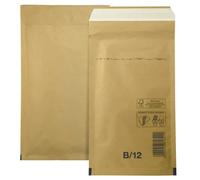 Netuno 50x sobres acolchados con burbujas de aire marrones DIN 12/B 140x225mm sobres de burbuja de aire autosellados reciclables resistentes al desgarro bolsa embalaje envíos postales tránsito ropas