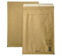 Netuno 50x sobres acolchados con burbujas de aire marrones DIN 17/G 250x350mm sobres de burbuja de aire autosellados reciclables resistentes al desgarro bolsa embalaje envíos postales tránsito ropas