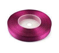 Netuno Cinta De Raso Fucsia 12mm x 32m Elegante Decoración Para Bodas Fiestas Y Manualidades Ideal Para Arreglos Florales Mesas Festivas Y Coronas Navideñas
