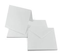 Netuno juego de 25 tarjetas plegables A6 160g con 25 sobres cuadrados color gris 14 x 14 cm 80g Rainbow solapa en punta engomada para invitaciones bodas empresas felicitaciones papelería