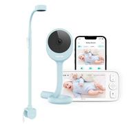 NETVUE Camara Vigilancia Bebe con Soporte 4 en 1, Azul 5000mAh Inalámbrico 5" Vigilabebes con Camara, 1080P Baby Monitor con Visión Nocturna, Audio Bidireccional, VOX, Detección de llanto y movimiento