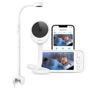 NETVUE Camara Vigilancia Bebe con Soporte 4 en 1, Inalámbrico 5000mAh 5" Vigilabebes con Camara, Baby Monitor con App, Visión Nocturna, Audio Bidireccional, VOX, Detección de llanto, sin WiFi