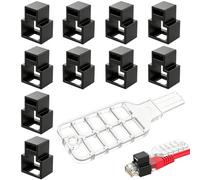 Network Cable Lock | 0.55x0.71x0.39 inches ABS Dust Blocker with 1 Key