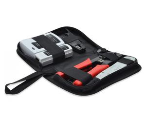 Network Tool Set, LAN Tester, Crimping Tool, Cut and Stripping Tool, Punch Down Tool, Bag