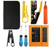 Network Tool Set RJ45 Crimping Tool with Network Tester Wire Stripper Punch Down Tool Screwdrivers rj45 crimp tool