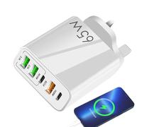 Netzteil,4-fach Estación de carga USB Für Elektronikgeräte - Tragbares Ladegerät Für Laptop Kopfhörer Smartwatch Smartphone Computer Und Elektronikgeräte