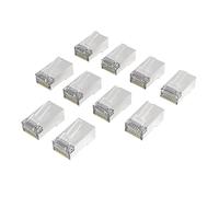 Netzwerkstecker, CAT-6a, 10 Gbit/s, geschirmt, 10 Stück