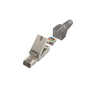 Netzwerkstecker, CAT-6a, 10 Gbit/s, geschirmt, werkzeuglose Montage