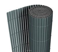 [neu.haus] Cañizo Jardin Ocultacion Hidden Cañizo PVC Estera Ligera Protector contra el Viento Pantalla de Privacidad Balcón Terraza Resistente a la Intemperie 90 x 300 cm - Gris
