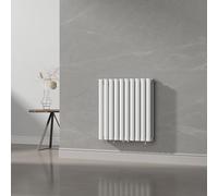 Radiador de panel nore de diseño doble capa tubular acero 60x60 cm - blanco [neu.haus]