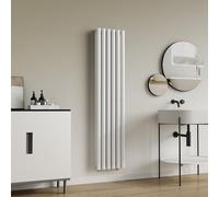 Radiador de panel nore de diseño doble capa tubular acero 160x36 cm - blanco [neu.haus]