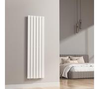 [neu.haus] Radiadores de Panel Monocapa Radiador de Diseño Plano Calefactor de Baño Salón de Agua Caliente de Pared Conexión Inferior Central 790W Acero 160 x 45 cm - Blanco