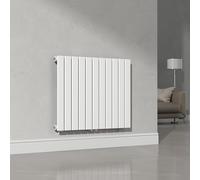 [neu.haus] Radiadores de Panel Monocapa Radiador de Diseño Plano Calefactor de Baño Salón de Agua Caliente de Pared Conexión Inferior Central 616W Acero 60 x 80 cm - Blanco