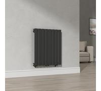 Radiador de panel nore de diseño monocapa plano acero 60x60 cm - negro [neu.haus]