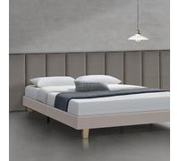 [neu.haus] Set 2 de Paneles de Pared Acolchados Carpino Cabecero Cama Decoración Hogar Paneles Decorativos para Pared Rectangulares Respaldo para Banco MDF Terciopelo 90x30 cm - Gris Oscuro