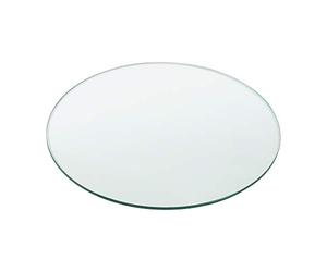 [neu.haus] Tablero de Vidrio para Mesa de Centro para Mesa de Comedor Placa Inferior para Chimenea Vidrio Templado Ø 700 x 8 mm