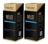 NEUD Inhibidor de cabello natural para la reducción permanente del cuerpo y el vello facial no deseados en hombres y mujeres, paquete de 2