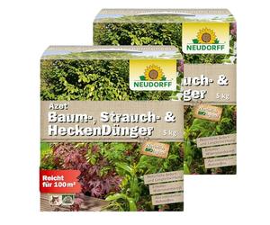 Neudorff Abono Azet para árboles, arbustos y setos, 10 kg, paquete ahorro (2 x 5 kg)