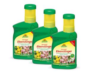 Neudorff Ferramina Fertilizante 3x 250ML Hojas Plantas Ornamentales Césped
