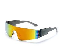 NEUE Sporttrends Brille Sonnenbrille Frauen M?nner Mode Punk Brille - Gafas deportivas 2026, Grau-naranja, Talla única