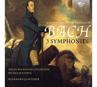 J.C. BACH: 3 Symphonies [CD de audio] Neues Bachisches Collegium Musicum Leipzig, J.C.Bach and Burkhard Glaetzner