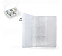 Neuftech Game Case Juegos - Funda para 22 Juegos y 2 Tarjetas de Memoria para Juegos Nintendo 3DS XL, 3DS, 2DS, DSi XL, DSi y DS, Color Blanco