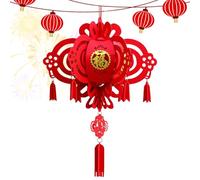 Neujahrslaterne, Chinesische Neujahrslaternen | Rote Laternen Chinesischer Glücks-Fu-Charakter - Glücksanhänger für das Frühlingsfest, traditionelle chinesische Laternen für die