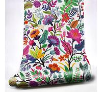 neukids Papel Pintado Floral autoadhesivo, papel vinilo para muebles, Pelar y Pegar Flores Frescas Papel Pintado Art Deco, Salón Dormitorio Cocina Armarios Chimenea Decoración 40x250cm