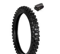 Neumático 60/100-14 + cámara de aire neumático delantero tachonado Enduro 30 N minicross goma moto