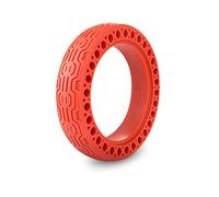Neumático antipinchazos rojo para patinete eléctrico