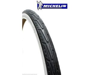 Neumático Bici 550A Comodidad (37-490) Michelin Blanco Y Negro Neumático Bike