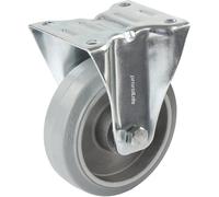 Neumático de caucho macizo elástico, gris Proroll, Ø de rueda x anchura 125 x 40 mm, llanta en estrella