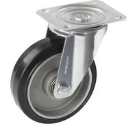 Neumático de caucho macizo elástico, negro Proroll, Ø de rueda x anchura 100 x 40 mm