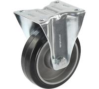 Neumático de caucho macizo elástico, negro Proroll, Ø de rueda x anchura 125 x 40 mm