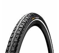 Neumático de ciudad para bicicleta 700 x 28 Continental Ride Tour negro con fla