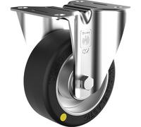 Neumático de goma elástica ESD Wicke, Ø de rueda x anchura 125 x 40 mm, carga máx. 200 kg