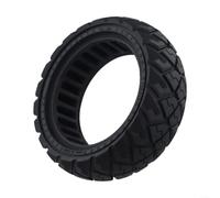 Neumático de goma sólida 9x3.0-6 compatible con scooters eléctricos con ranuras de drenaje de agua superiores para condiciones más alta capacidad de carga para uso diario resistente, negro