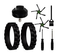 Neumático de repuesto para iRobot Roomba S9 (9150), S9+ S9 Plus (9550), piezas de repuesto para rueda delantera serie S con cepillo lateral